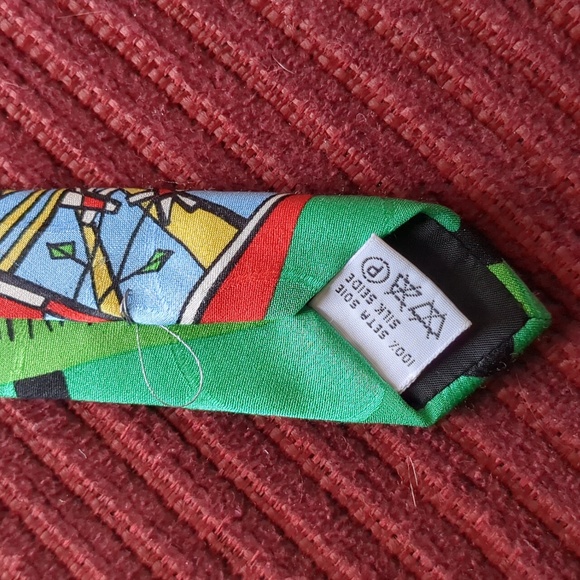 Memphis Milano G. Della Vittoria Silk Tie - Picture 4 of 7